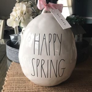 Rae Dunn Happy Spring Egg decoration